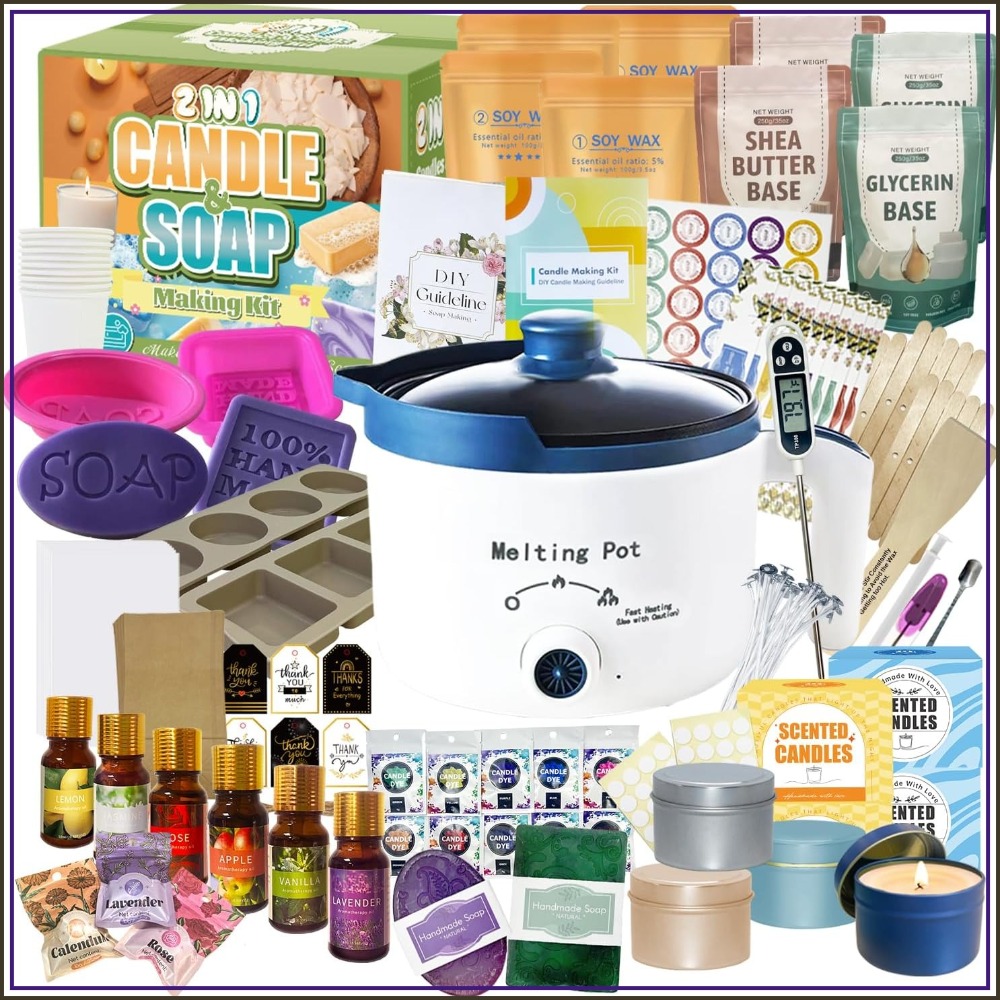 Candle Making Fragrance Oils - 2-in-1 Candle & Soap Making Kit