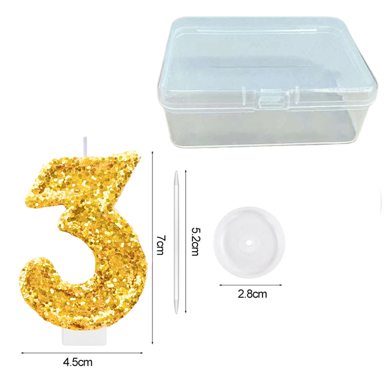 Digital Birthday Candle Gold C - Candle Making Things บทวิจารณ์และราคา