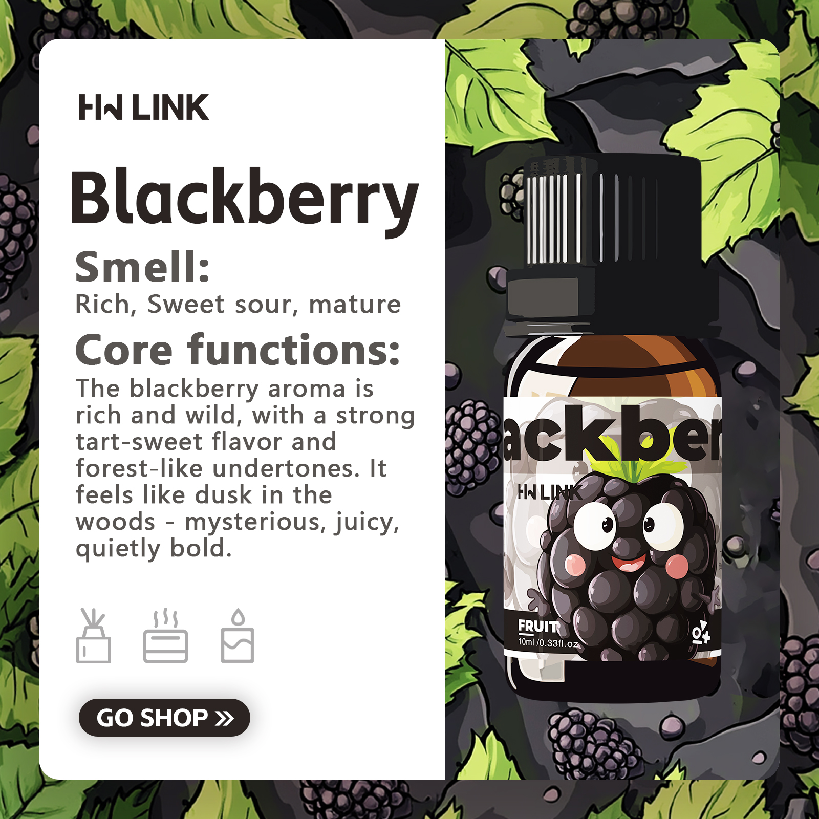 Blackberry Essential Oil Black - Candle Making Fragrance Oils บทวิจารณ์และราคา