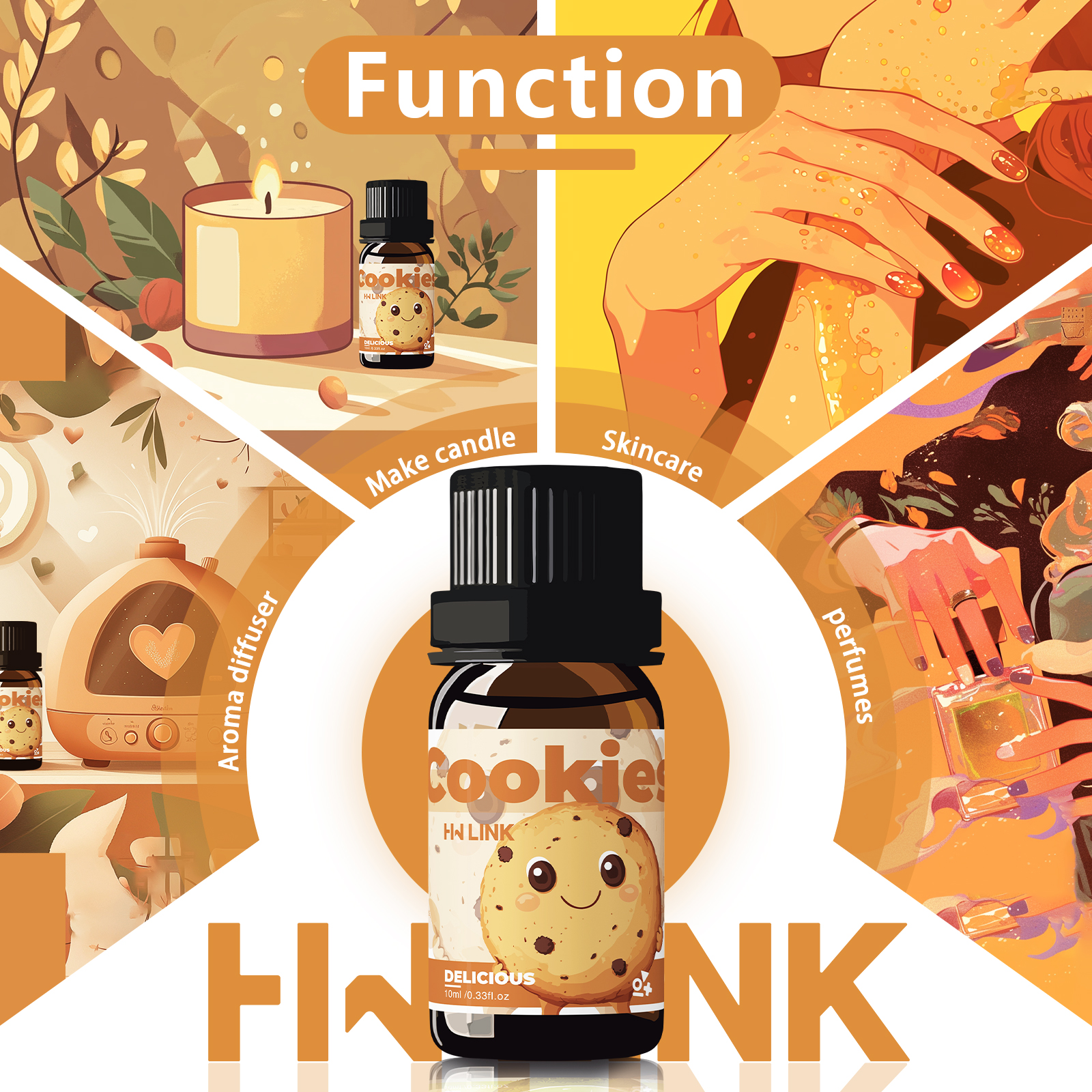 10ml Cookies Essential Oils Pe - Candle Making Fragrance Oils บทวิจารณ์และราคา