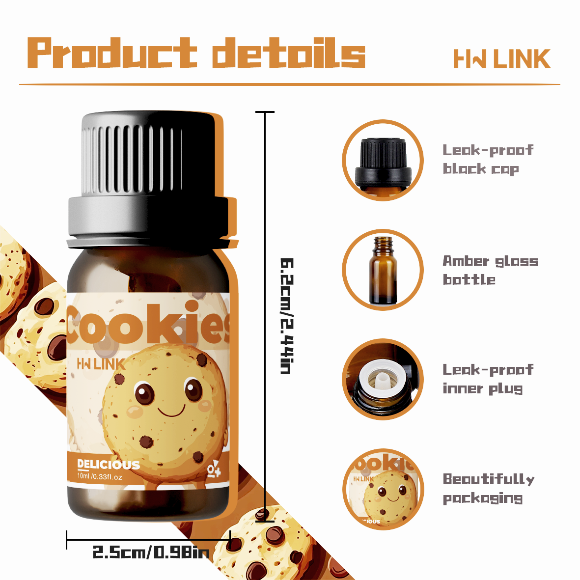 10ml Cookies Essential Oils Pe - Candle Making Fragrance Oils บทวิจารณ์และราคา