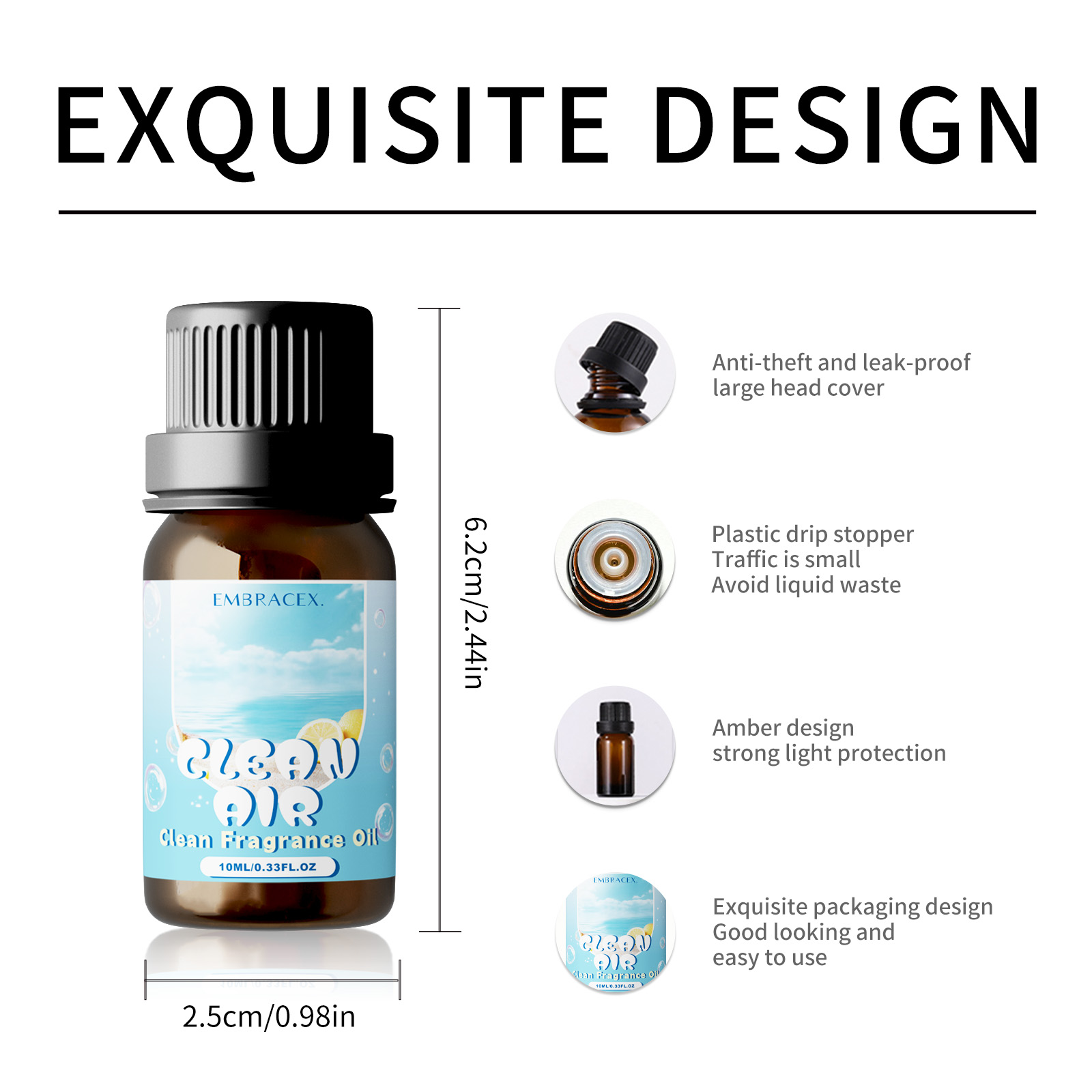 10ml Clean Air Essential Oil L - Candle Making Fragrance Oils บทวิจารณ์และราคา