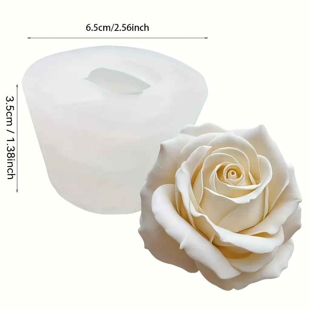 3D White Rose Silicone Molds ( - Candle Making Workshop บทวิจารณ์และราคา