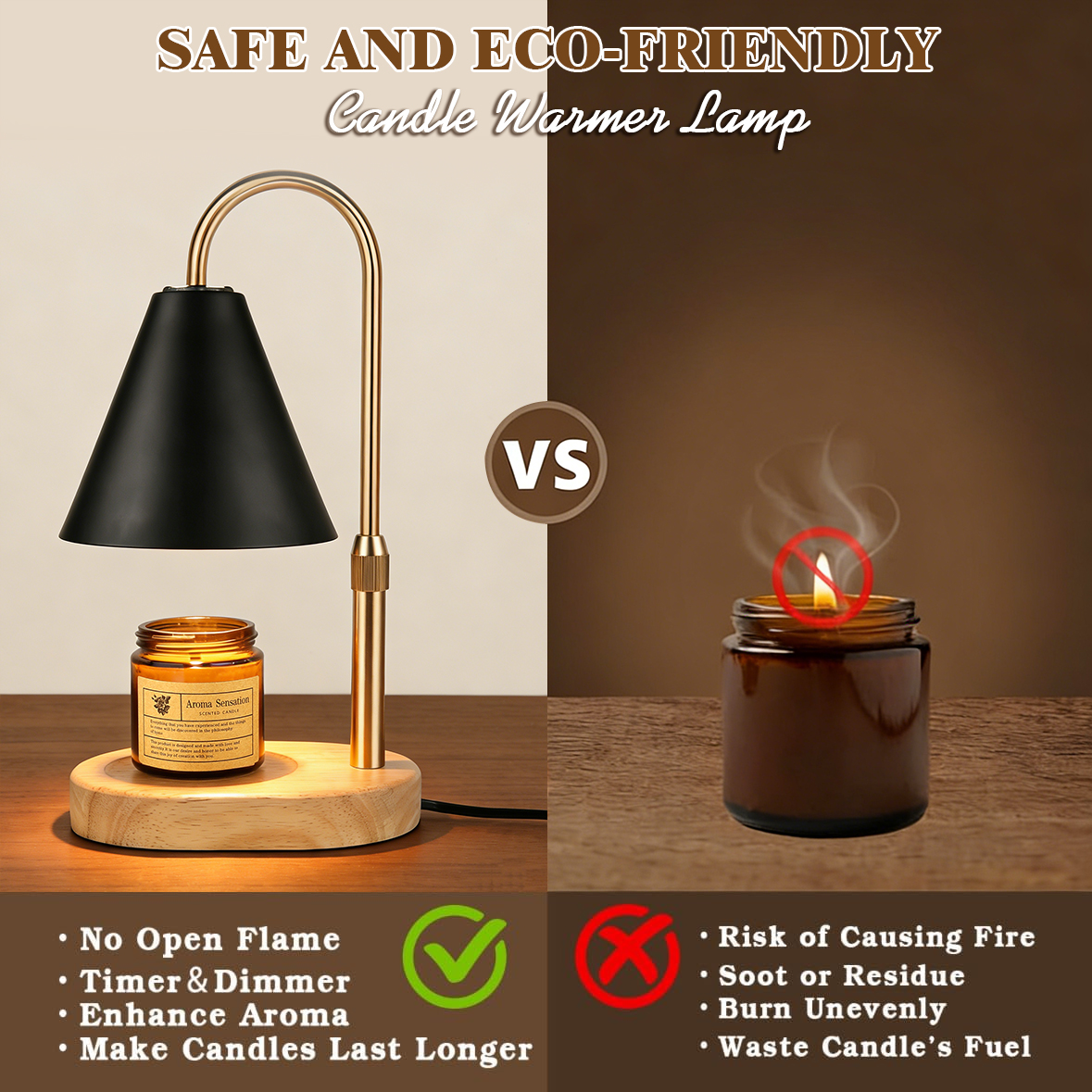 Black Candle Warmer Lamp with  - Candle Making Things บทวิจารณ์และราคา