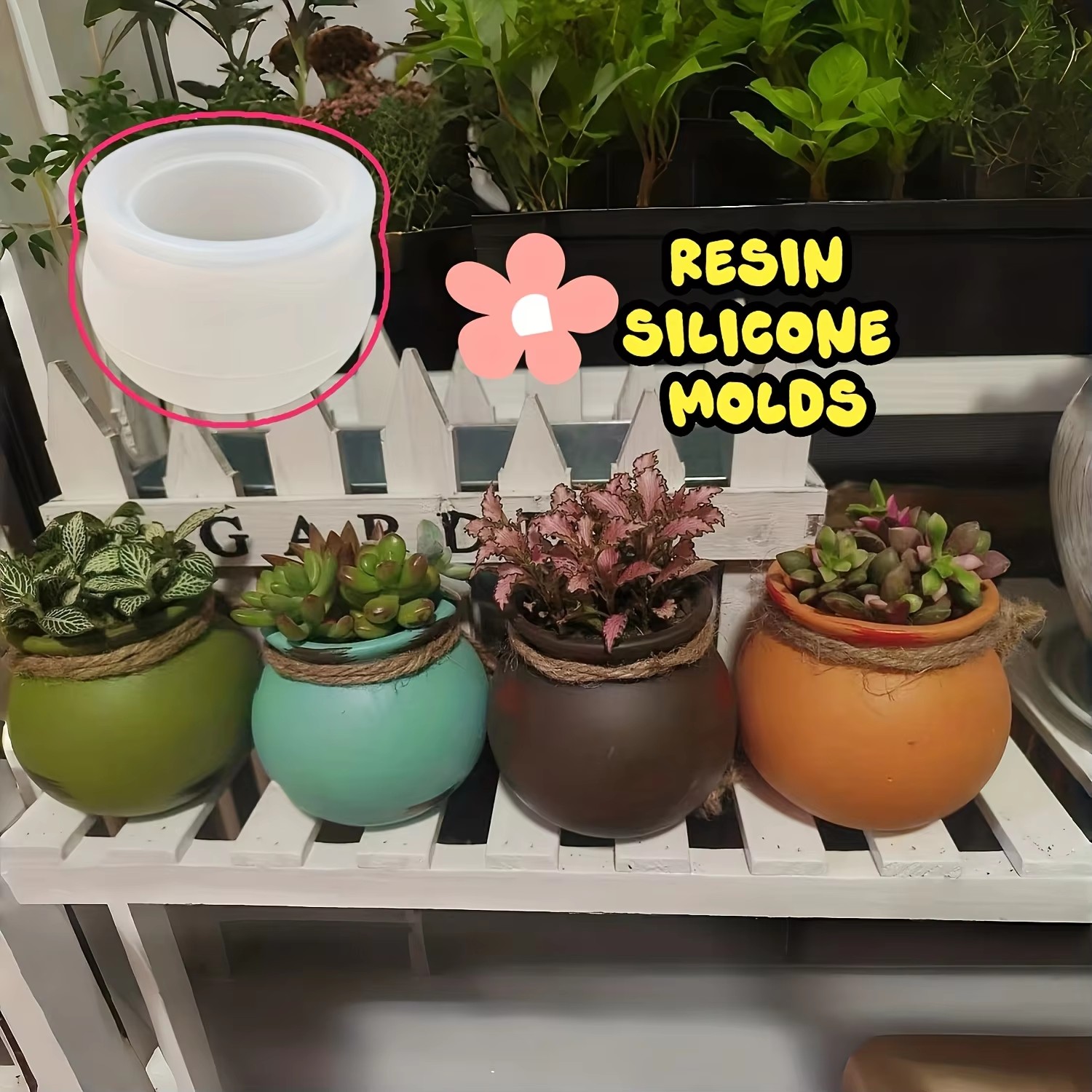 Silicone Flower Pot Molds, Res - Candle Making Things บทวิจารณ์และราคา