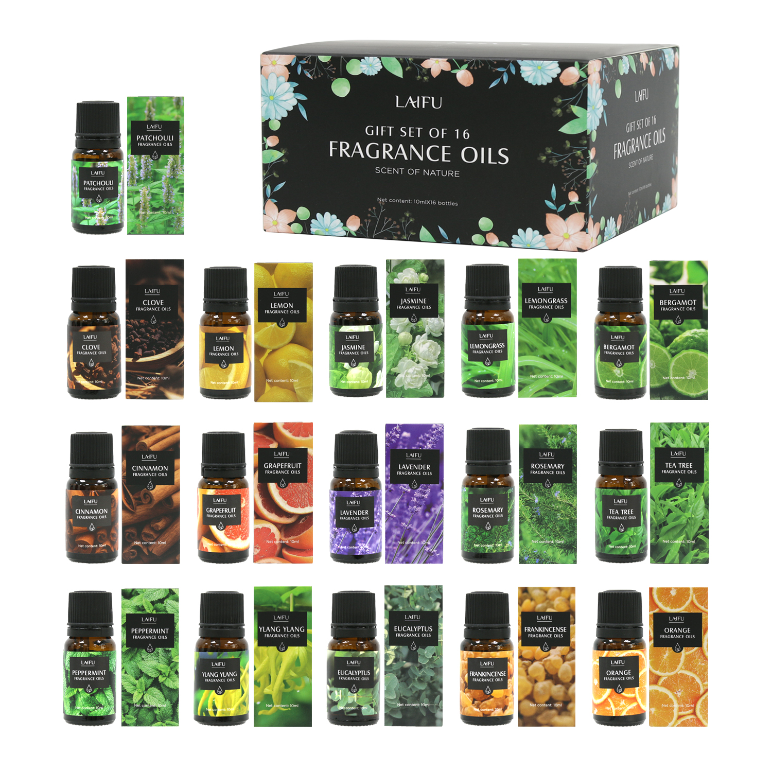 16x10ml Essential Oils Set for - Candle Making Fragrance Oils บทวิจารณ์และราคา