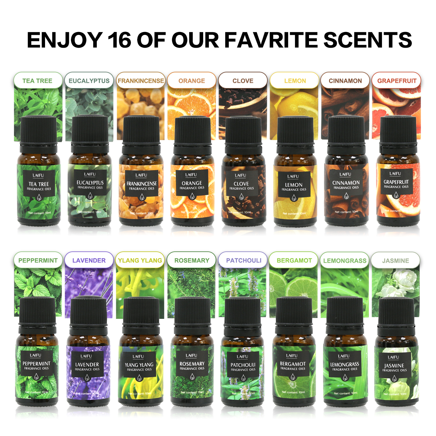 16x10ml Essential Oils Set for - Candle Making Fragrance Oils บทวิจารณ์และราคา