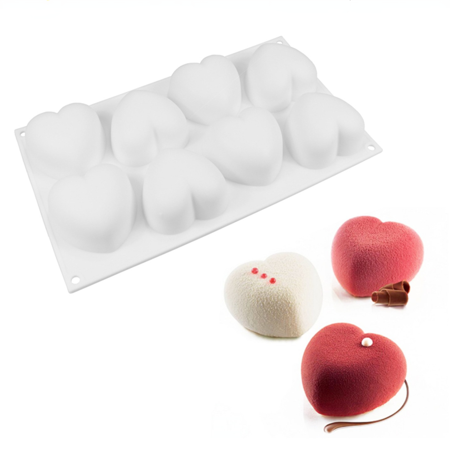 Love Heart Silicone Soap Mold  - Candle Making Workshop บทวิจารณ์และราคา