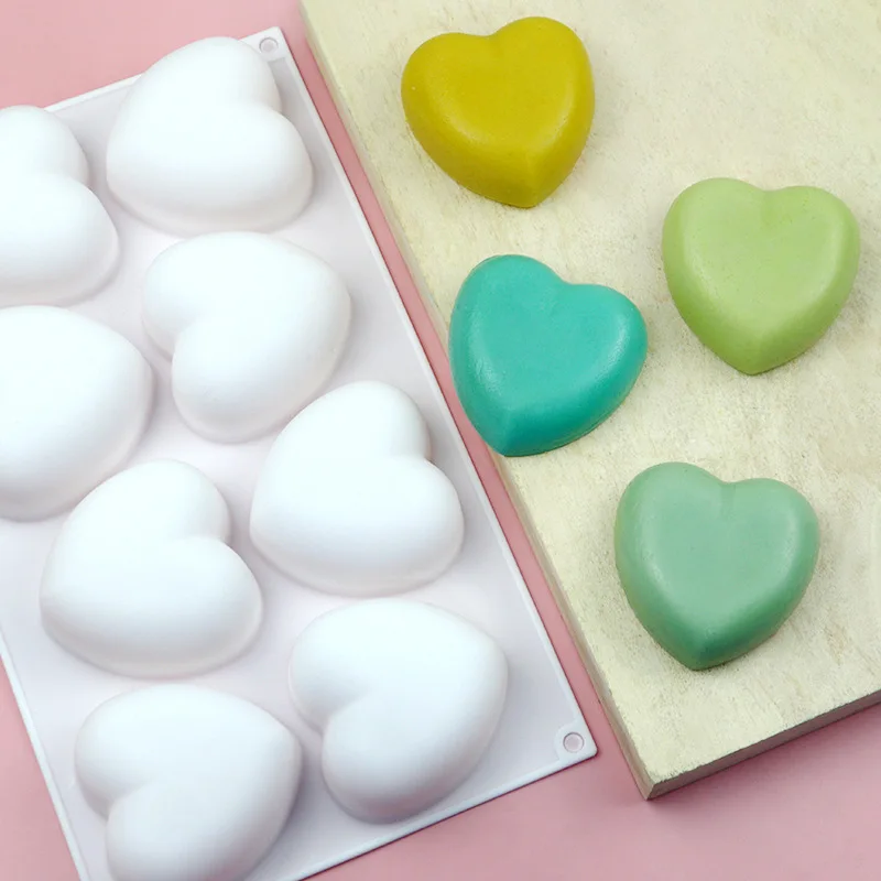 Love Heart Silicone Soap Mold  - Candle Making Workshop บทวิจารณ์และราคา