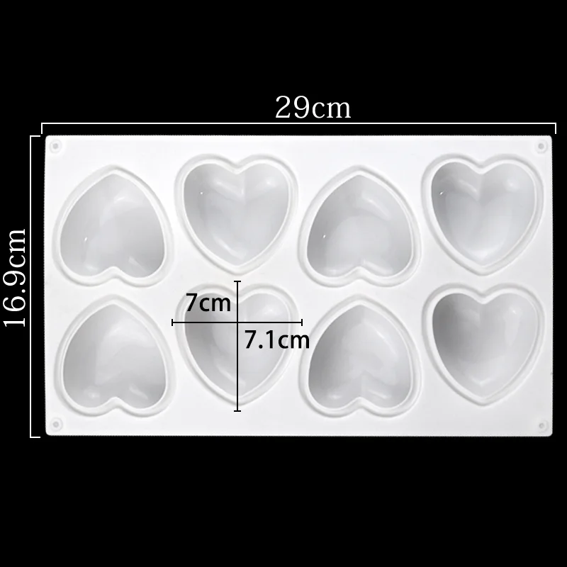 Love Heart Silicone Soap Mold  - Candle Making Workshop บทวิจารณ์และราคา