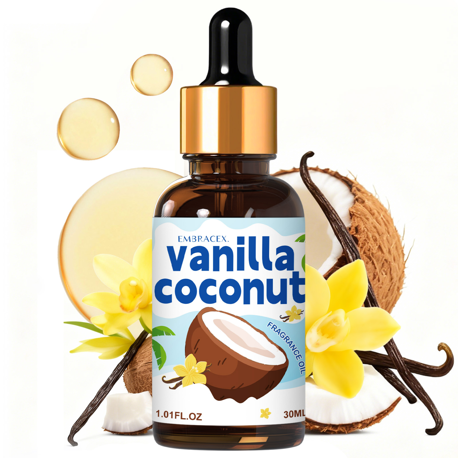 30ml Vanilla Coconut Essential - Candle Making Fragrance Oils บทวิจารณ์และราคา