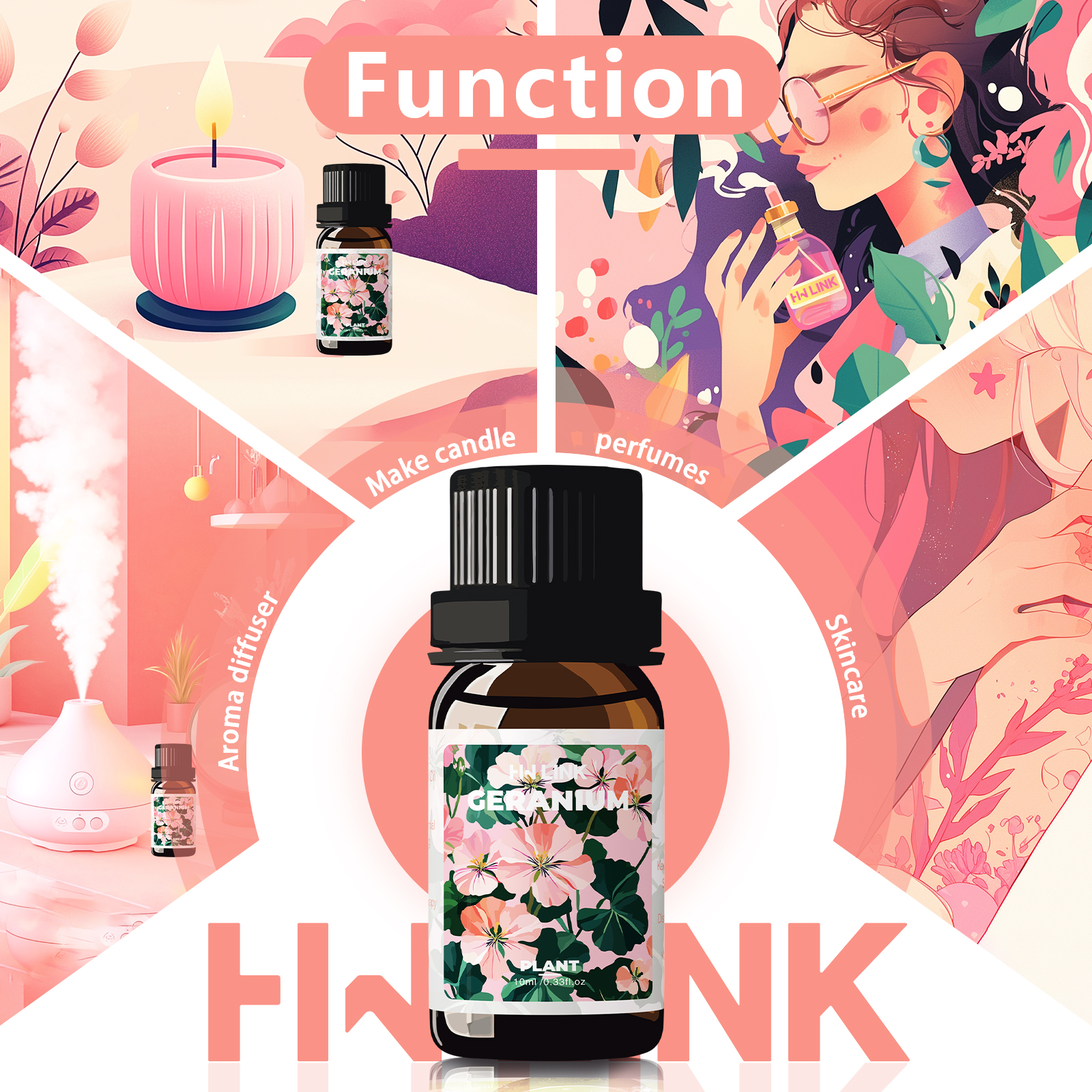 Geranium Essential Oil 10ml 10 - Candle Making Fragrance Oils บทวิจารณ์และราคา