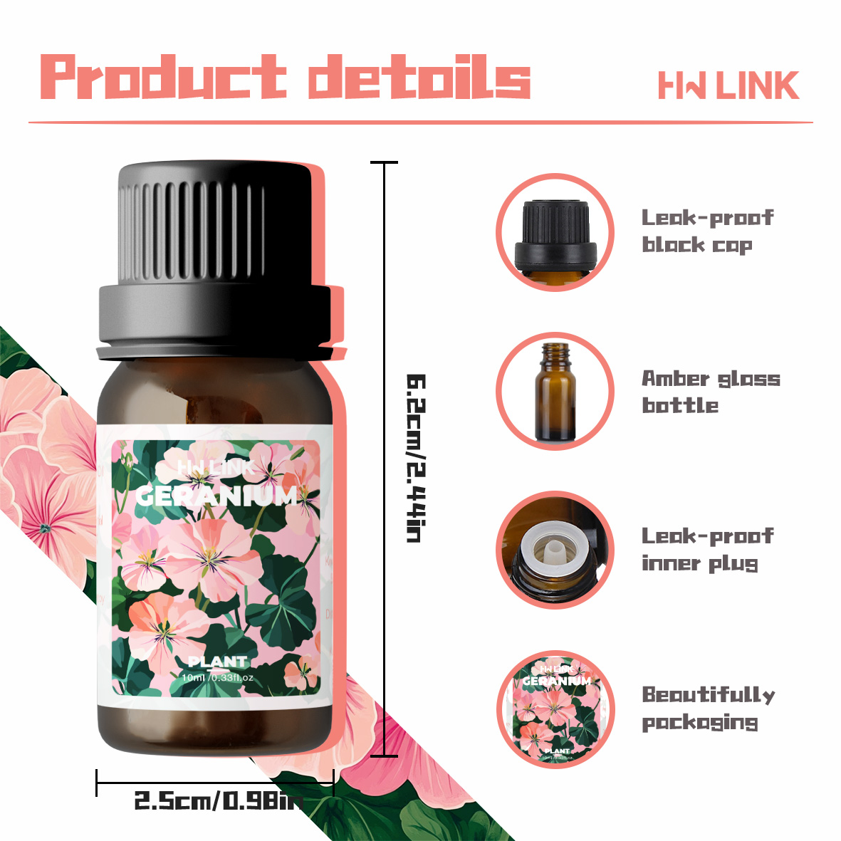 Geranium Essential Oil 10ml 10 - Candle Making Fragrance Oils บทวิจารณ์และราคา