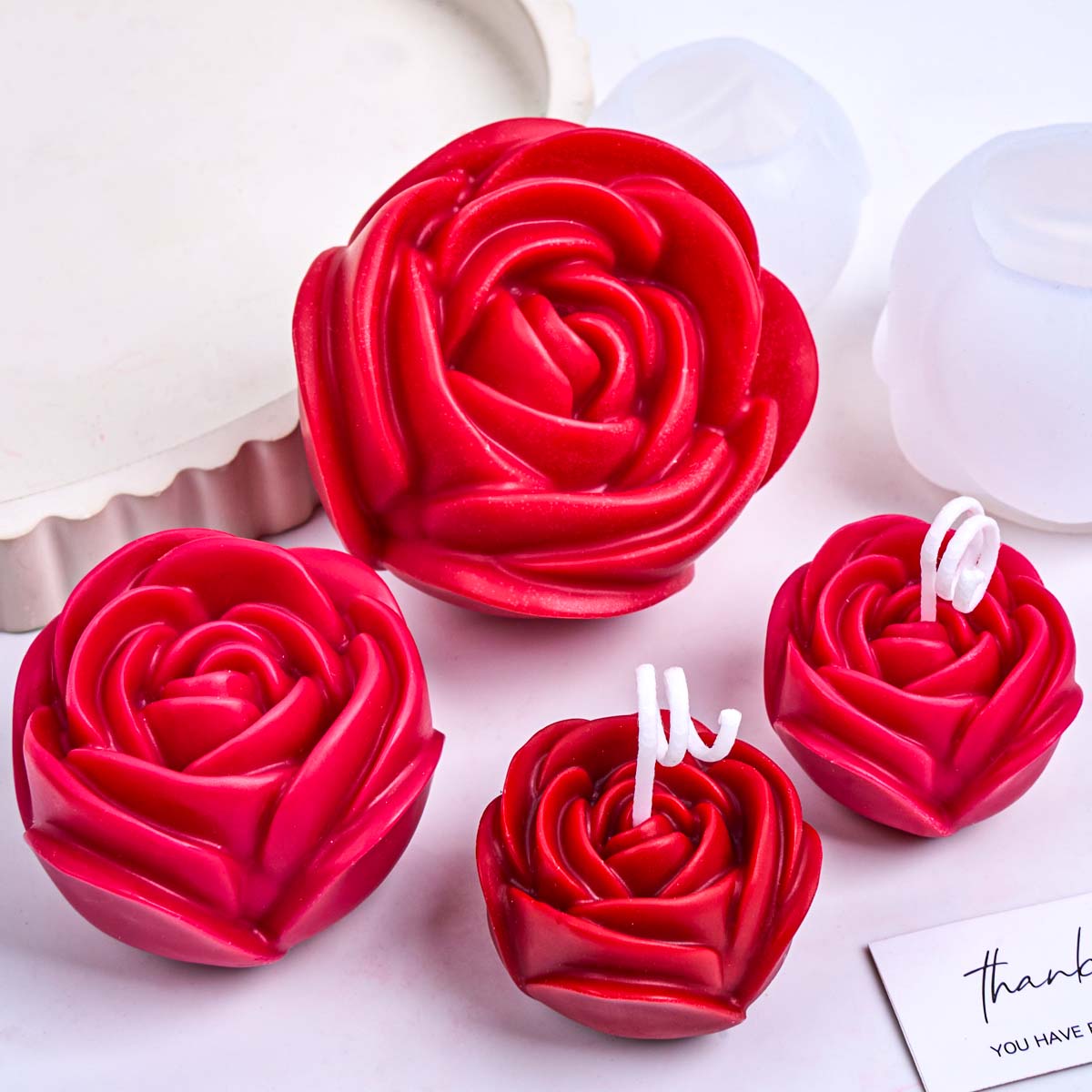 3D Flower Shape Silicone Candl - Candle Making Workshop บทวิจารณ์และราคา