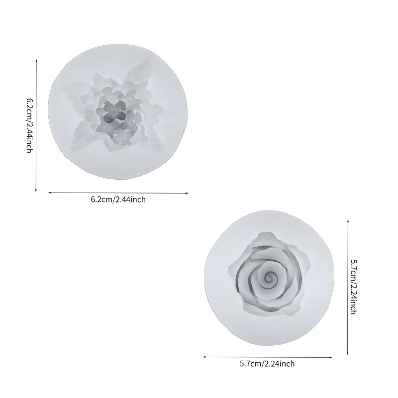 Two-piece flower silicone mold - Candle Making Workshop บทวิจารณ์และราคา