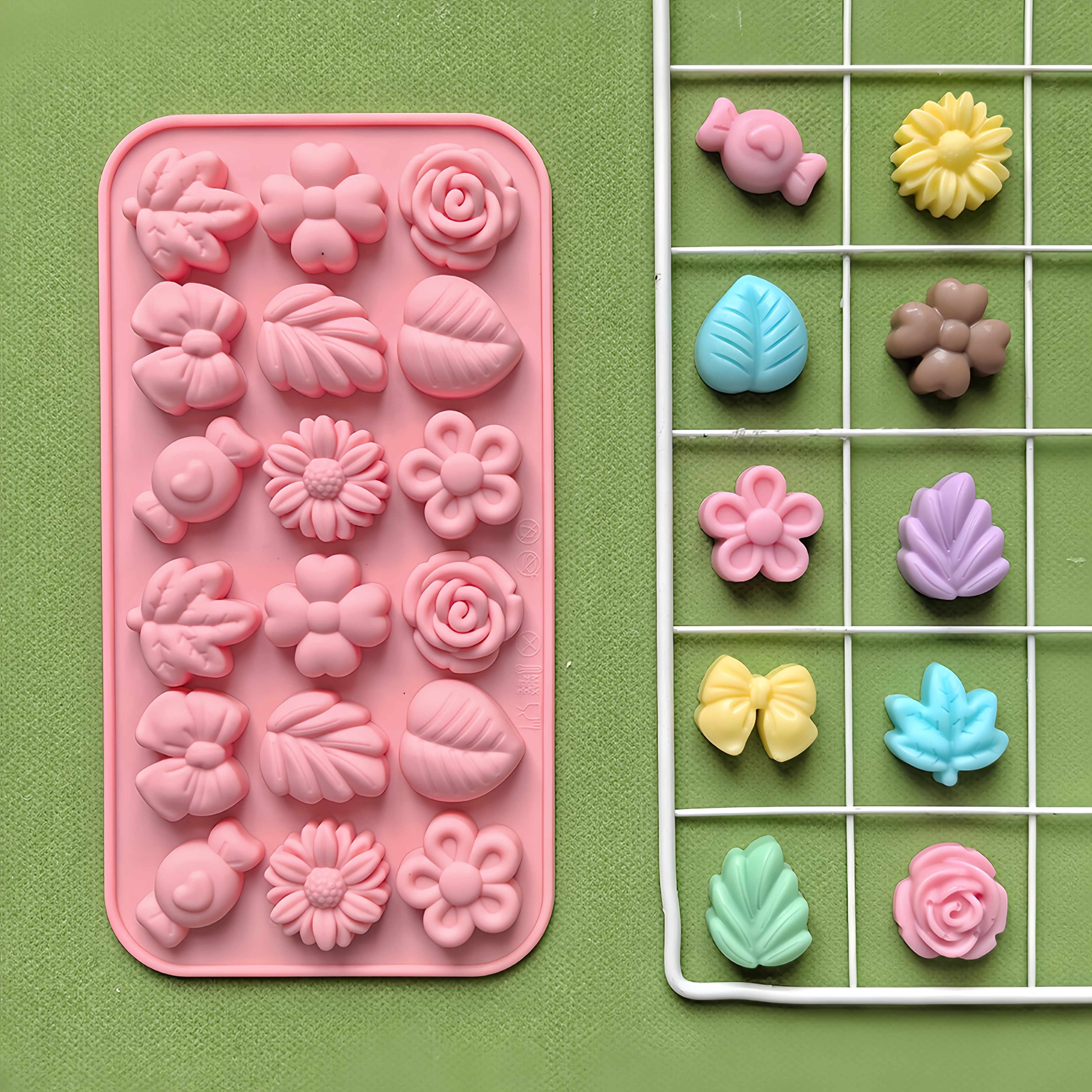 18pcs Silicone Candle Molds -  - Candle Making Workshop บทวิจารณ์และราคา