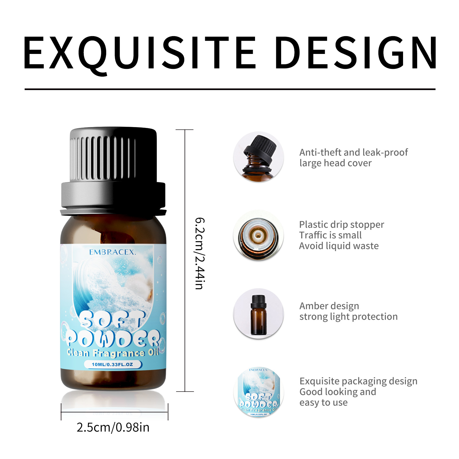 10ml Soft Powder Essential Oil - Candle Making Fragrance Oils บทวิจารณ์และราคา